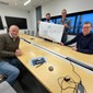 GEOLOGER: Prosjektleder Ørjan Birkeland i Nordområdeenheten, Tor-Arild Warberg Johnsen, Mike Serink og Dan Toppen.