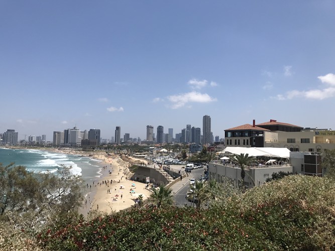Tel Aviv sett fra den sørlige bydelen Jaffa