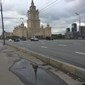 Slik ser det ut i en av paradegatene når Vladimir Putin kommer kjørende. All annen trafikk stanses.
