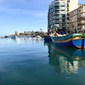 Spinola Bay i St. Julians på Malta.